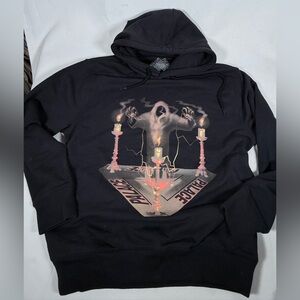 Palace Vintage Spooked Faded Hoodie Crazy Ghosted Print Cotton M Rare